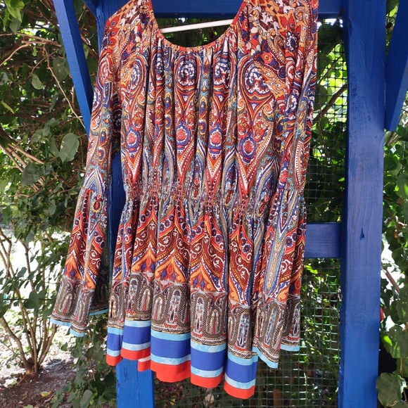 Colleen Lopez Multi-color Round Neck Blouse Size L - Picture 11 of 16